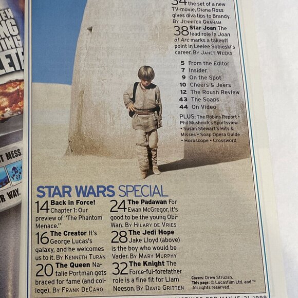 TV Guide Special Issue Star Wars May 15-21 1999 Puget Sound Cable Ed. #1 Cover - Picture 8 of 8